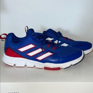 Adidas Baseball Shoes Mens red and blue trainers